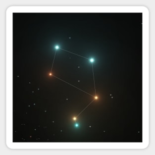 Libra Constellation Sticker